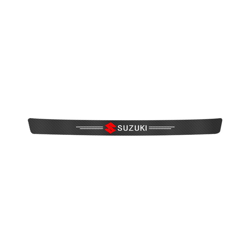 

1/4/5Pcs Carbon Fiber Leather Car Door Sill Protector Strip For Suzuki Jimny Swift Samurai Vitara SX4 Alto Kaiser Ingnis DZire