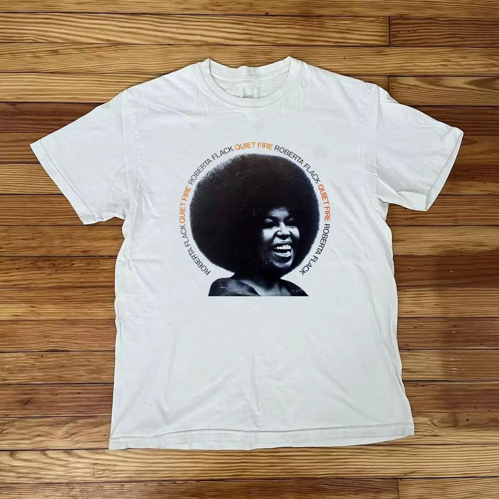 

Roberta Flack Quiet Fire Short Sleeve White All Size T-Shirt PP347.webp Unisex T-Shirt XXXL