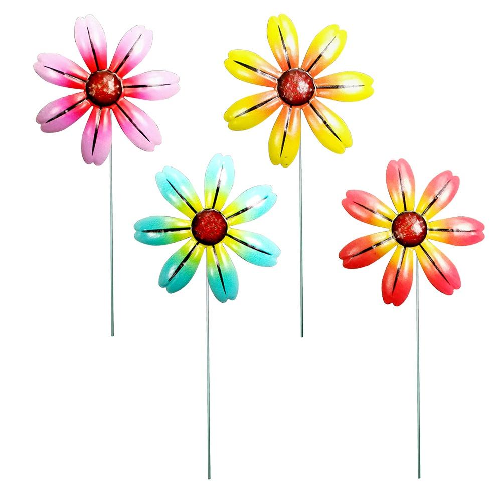 Garden Stakes Iron Flower Stakes Outdoor Garden 38cm Long Indoor Displays Pot Plants Decor Wrought Iron Flower Stakes