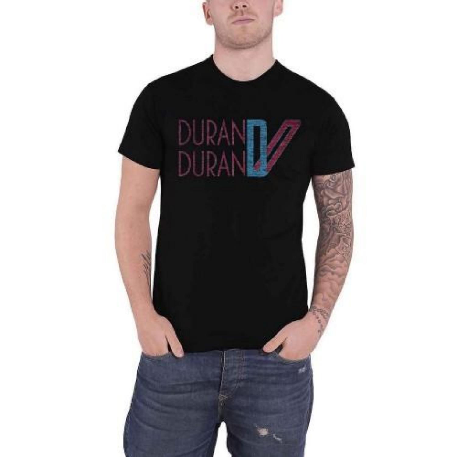 

Duran Duran Unisex Adult Double Logo Cotton T-Shirt S чёрный
