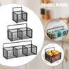 3 Pieces No Drill Wall Hanging Bathroom Basket Combo, Fruit Wire for Shower Multipurpose