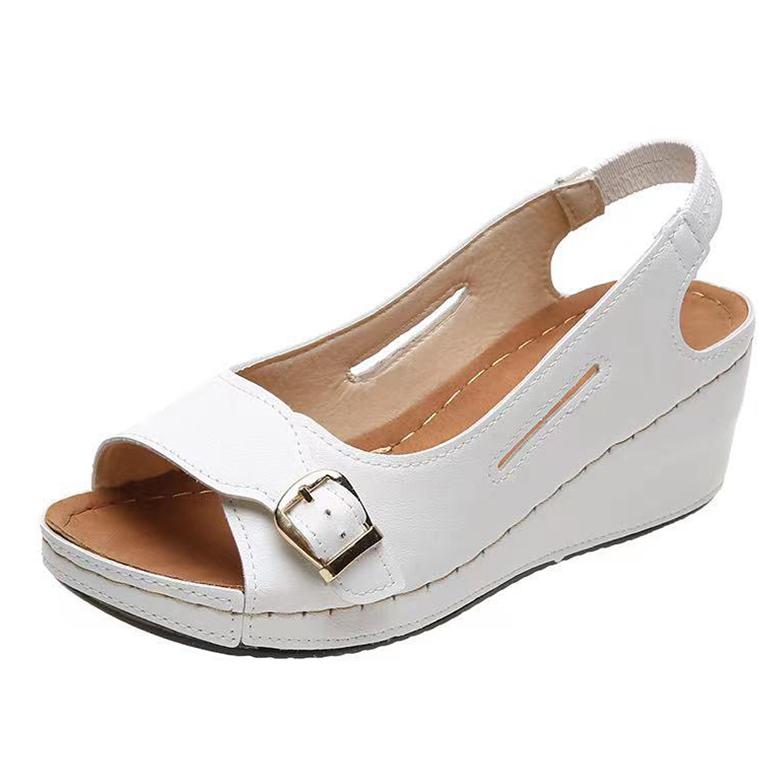 Fashion Women Sandals Pointed Toe Heels Sandals For Summer Shoes Women Soft Bottom Wedge Sandalias Mujer Slip On Summer Footwear Female