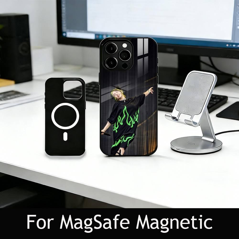 H-Счастливее, чем когда-либо, Чехол для телефона для iPhone 17, 16, 15, 14, 13, 12, 11 Plus, Pro, Магнитный для Magsafe, Беспроводная зарядка iPhone16PRO