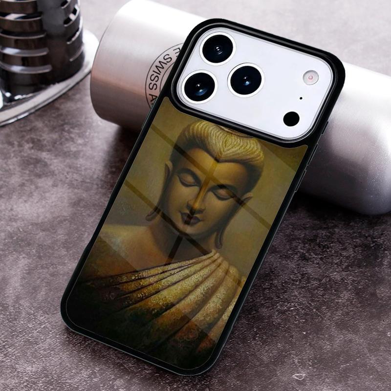 Buddha statue Vintage Phone Case For iPhone 17 16 15 14 13 12 11 Pro Max Plus 17Air Soft Silicone Cover