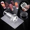 Nails Art Stamping Platten Set Französische Maniküre Design Platte Stempel Politur Schablone Vorlage Siegel Stempel Schaber Zubehör Werkzeuge
