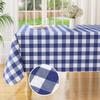 Olanly Rectangle Waterproof Vinyl Table Cloth Buffalo Flannel Backed Tablecloth Wipeable Plastic Table Cover For Easter Kitchen
