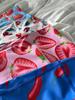 Strawberry Donut High-Waist Yoga Shorts - Women's Printed Fitness & Sportswear.