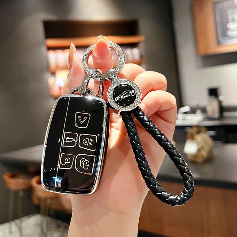 Husă Cheie pentru Land Rover Discovery Sport Range Rover Evoque Freelander Defender Jaguar Husă cu Cataramă