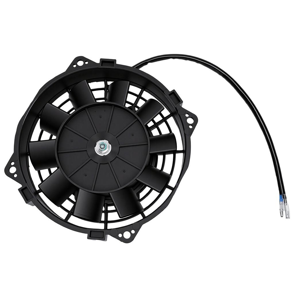 Elektrický chladicí tenký radiátorový ventilátor 156mm průměr Vysoký výkon 12V 80W motor s montážní sadou