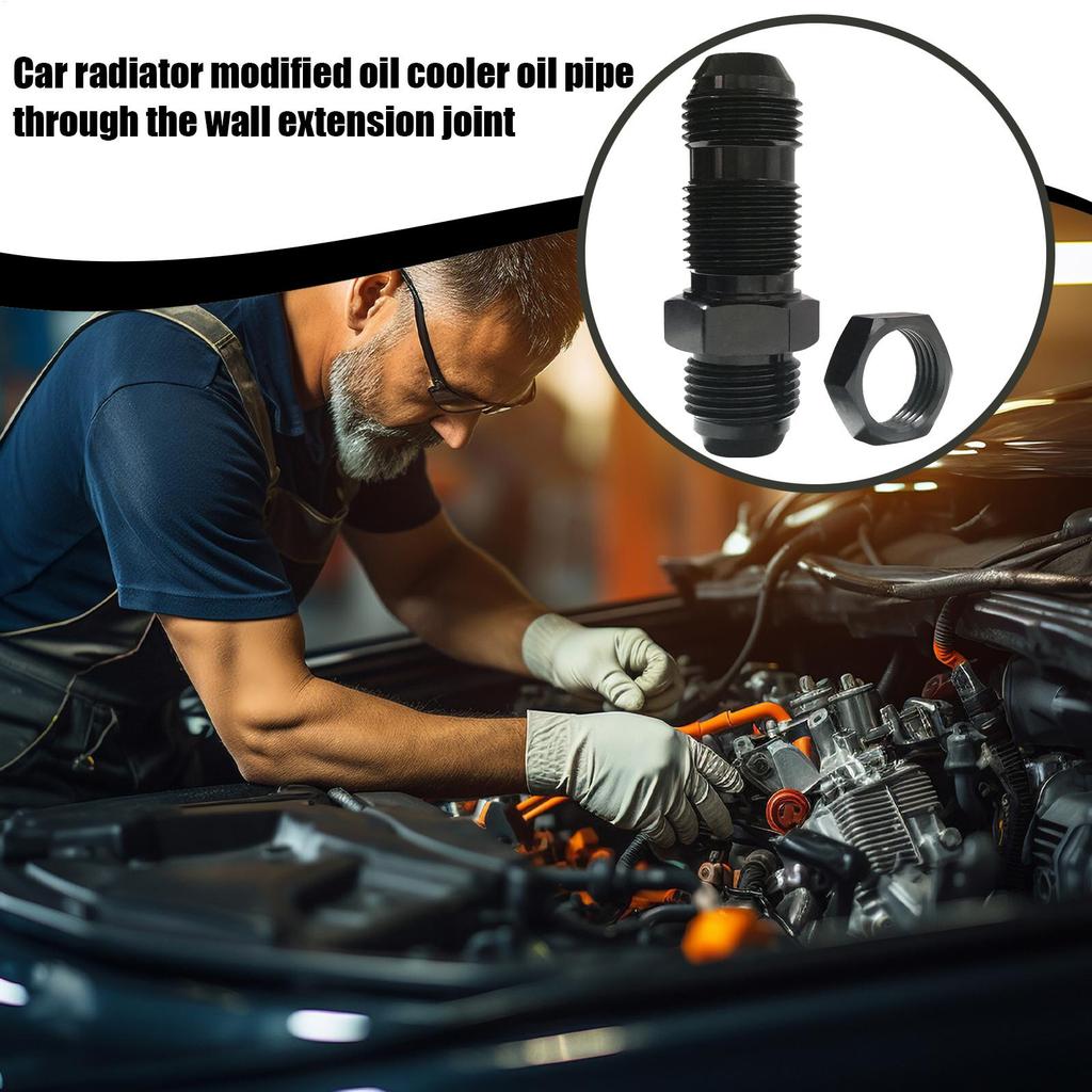 AN Adapter Fittings AN Oil Cooler Adapter Aluminum Automotive Replacement Parts For Repair Shop Home Users Garage Business Users