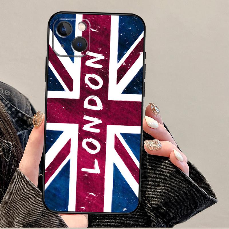 London British Union Jack Phone Case For iPhone 17 Pro Max 17 Air 14 13 12 11 15 16 Pro Max Mini 16 Plus 16e Cover