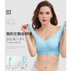 Front Cross Side Buckle Lace Gathered Wireless Sports Bra For Women Yoga Running Fitness