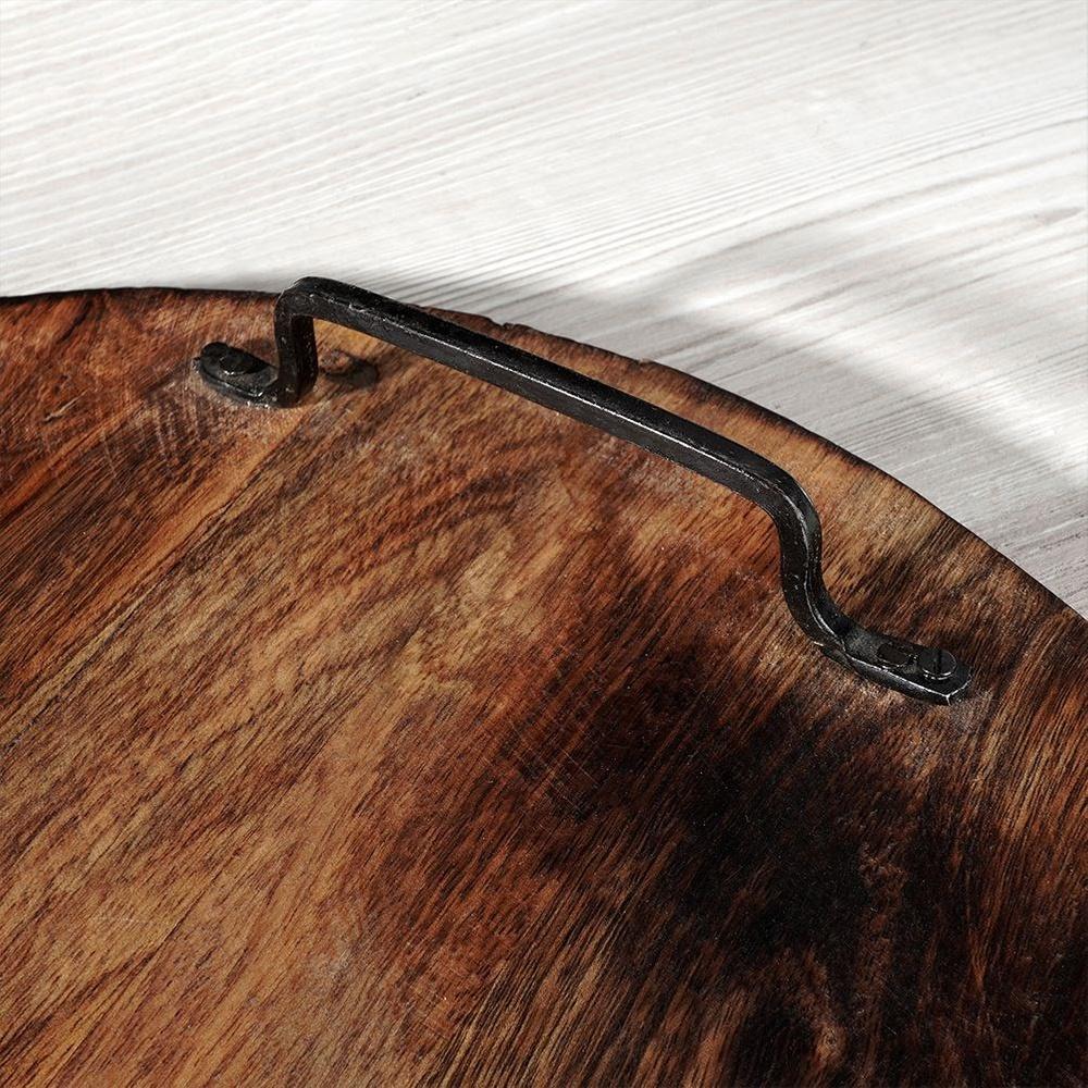 Deska do Serwowania Taca Patera Drewniana na Przekąski Wędliny Sery 39 cm