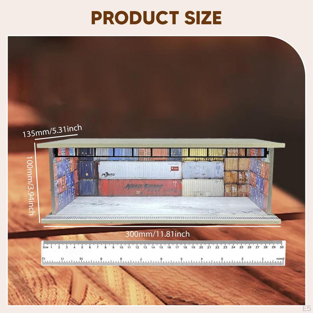 1/64 Model Car Display Case Collectible Gift Dustproof Decorative Photo Prop Ornament Parking Lot