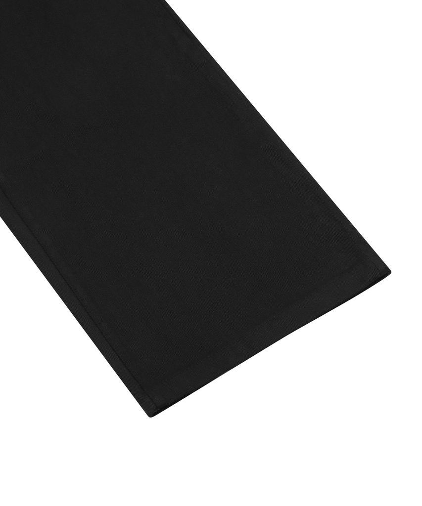 Koiliseu Clove Back Elastic Pintuck Wide Pants