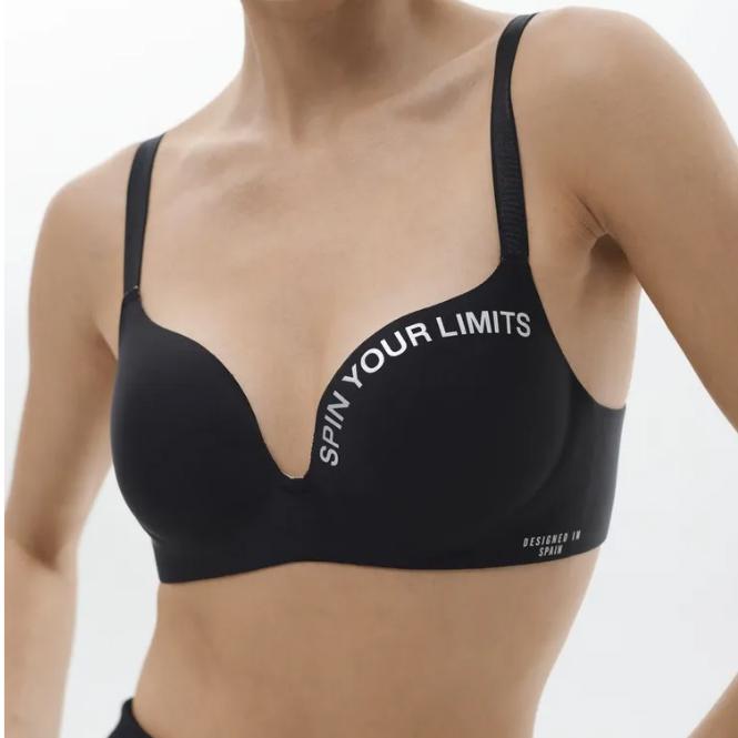 Biustonosz bezszwowy dla kobiet Seksowna bielizna Push Up Bezprzewodowa bielizna Bralette Moda Wzór w litery Bielizna damska Biustonosze dla kobiet