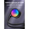 TEUCER AF-S120 Water Cooler 120mm RGB Fan Liquid Heatsink Integrated Radiator Cpu Cooling for Intel LGA115x 1200 1700 2011