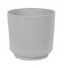 Satina grau matt Kunststoff Blumentopf 17x168 cm