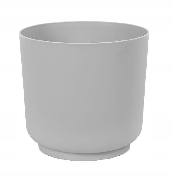 Satina grau matt Kunststoff Blumentopf 17x168 cm