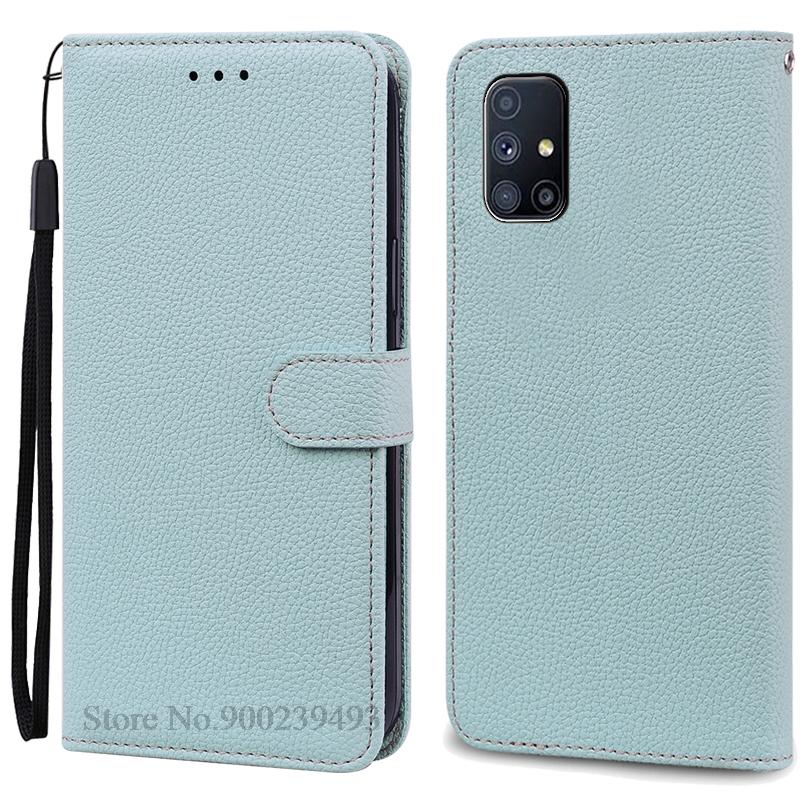 For Samsung M51 Case Soft Silicone Wallet Leather Flip Case For Samsung Galaxy M51 Case M 51 Stand Book Cover Coque Fundas
