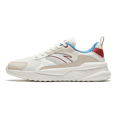 Unrestrained Series Comfortable Simple Non-Slip Breathable Lightweight Low-Top Casual Shoes Men Sneaker White Red 912448816-2