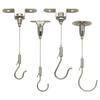 Stainless Steel Adjustable Wire Rope Hanging Hook for Art & Picture Displays