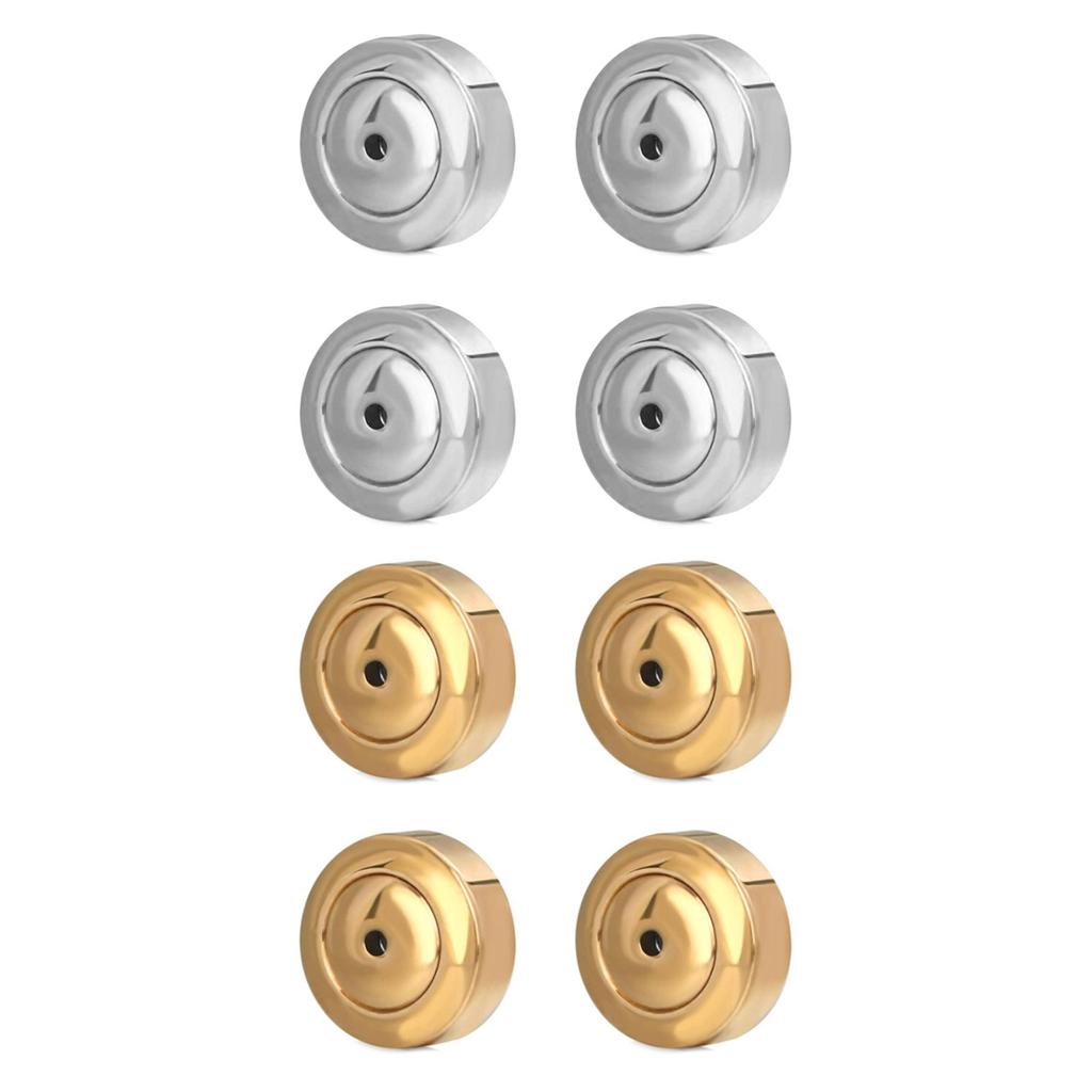 4PCS Alloy Earring Backs Stoppers Earnuts Stud Earring Stopper Back Plugs for DIY Jewelry Findings Accessories Making