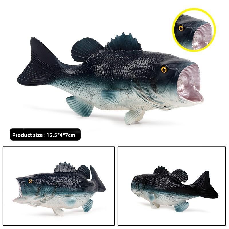 Lateolabrax Japonicus Fish Figurine With Durable Plastic For Collectors Collection