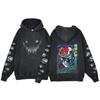 Berserk Anime Harajuku Washed Hoodie for Men