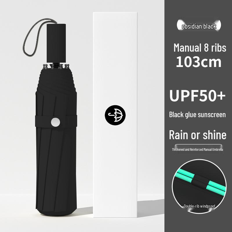 

Reinforced Extra Large Folding Umbrella for Rain & Sun – Sturdy Sunshade for Men & Women