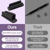 Silicone Pen Clip Holder Wall Mounted Adhesive Pencil Organiser Holder for Home Office Desk Fridge Whiteboard Clipboard