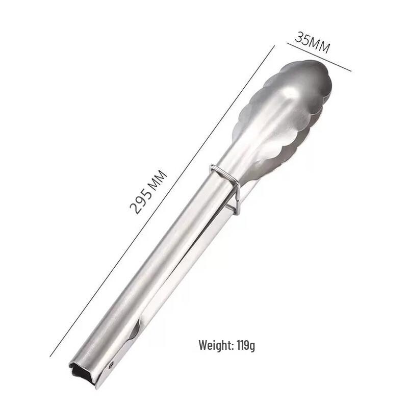 ZISIZ 304 Stainless Steel Food Tongs