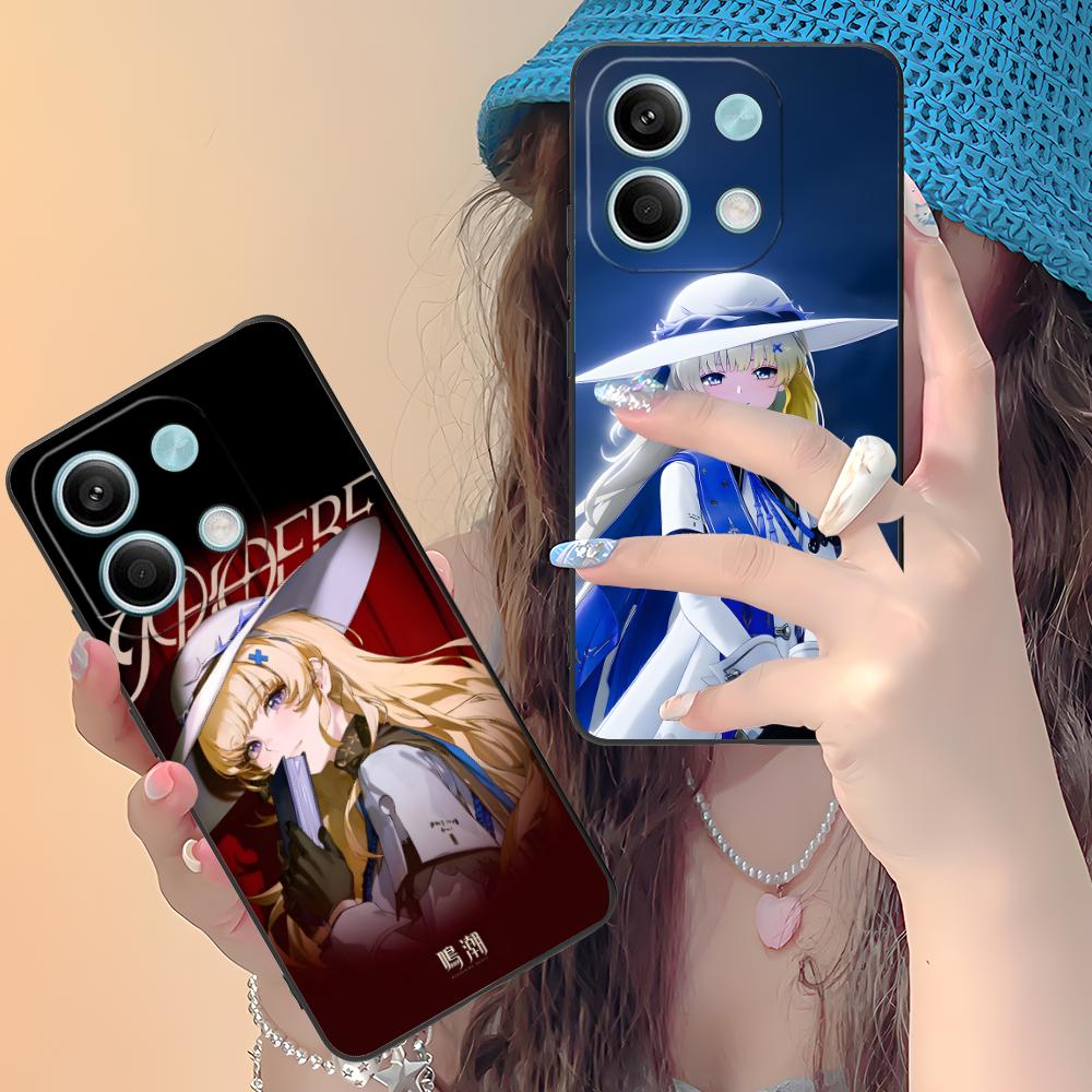 Wuthering Waves Phoebe Phone Case for Xiaomi Redmi Note 14 13 12 11 S Pro Plus 4G 5G Colorful Printing Cover Pretty Luxury Cover