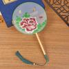 Handheld Bridal Group Fan with Tassels Silk Fan Party Supplies Chinese Embroidery Fan  Home Decor