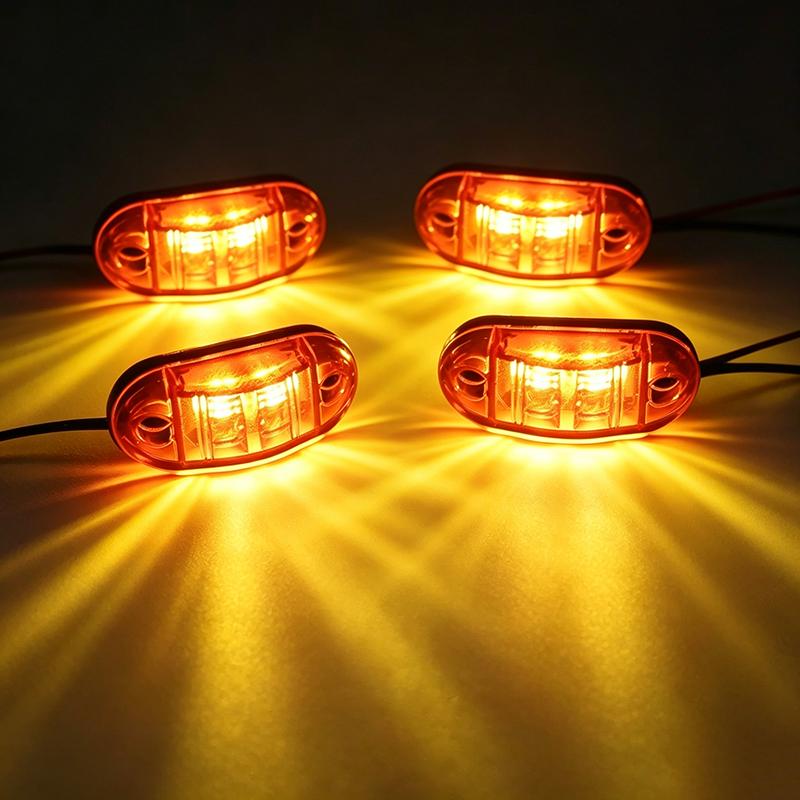 2/5/10PCS 12V 24V Universal Marine Boat Navigation Light Truck Warning Signal Side Marker Lights Clearance Lamp Car Accessories 3
