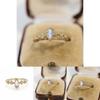 Chic And Refined Moonstone Snow Crystal Adjustable Ring For Trendy Women