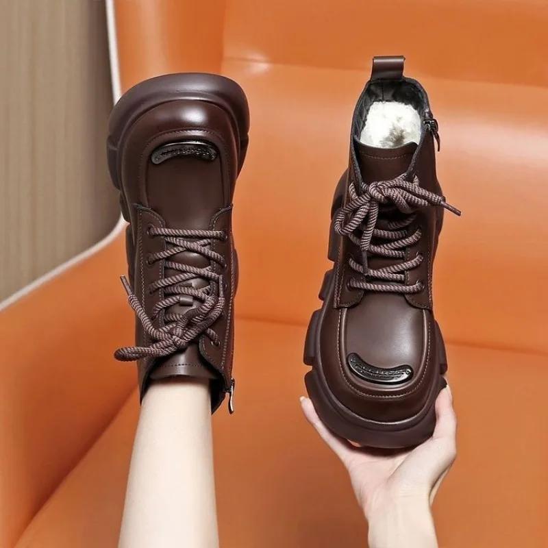 Fashion New Exquisite Women's Snow Boots Winter Warm and Thick Bottom Increased Anti slip Wear resistant Cotton Boots with Velvet