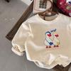 Spring Autumn Kids Solid Long Sleeve T Shirt Boys Girls Basic Top Comfortable Kindergarten Baby Clothes
