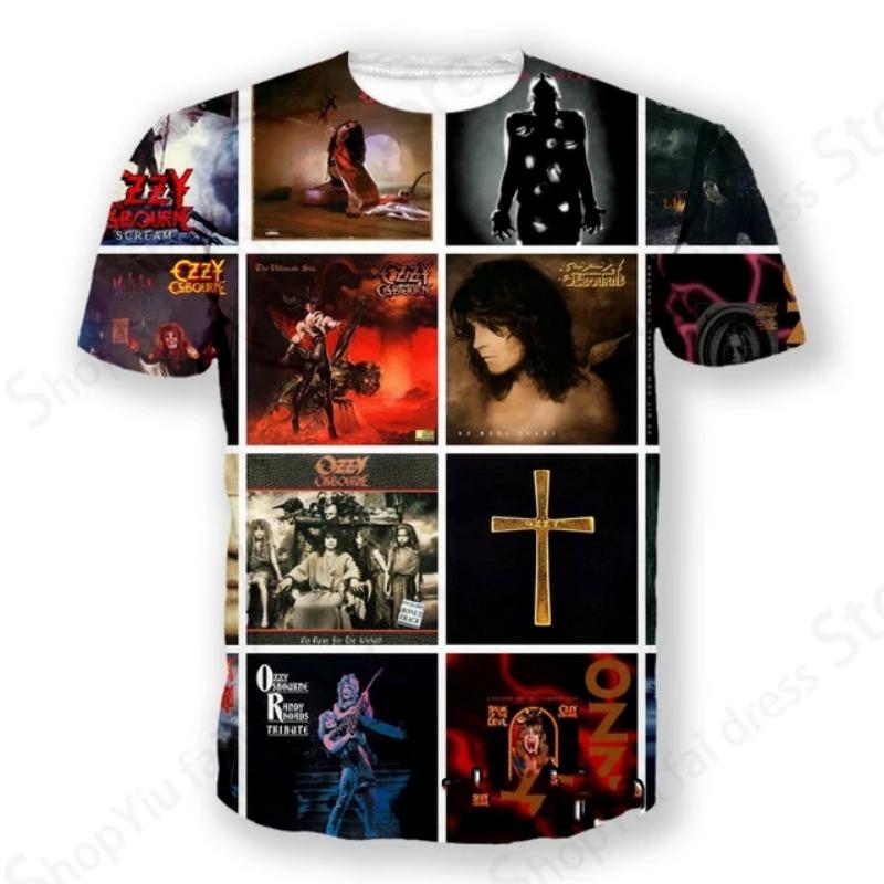 Rock Band T Shirt Ozzy Osbourne 3d Printed Tshirt Men Women Fashion