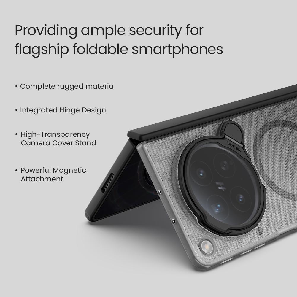 Nillkin for OPPO Find N6 Case Super Frosted Shield Prop Magnetic Cover Camera Flip Mount Ultra Thin Matte PC Anti Shockproof Back Cover