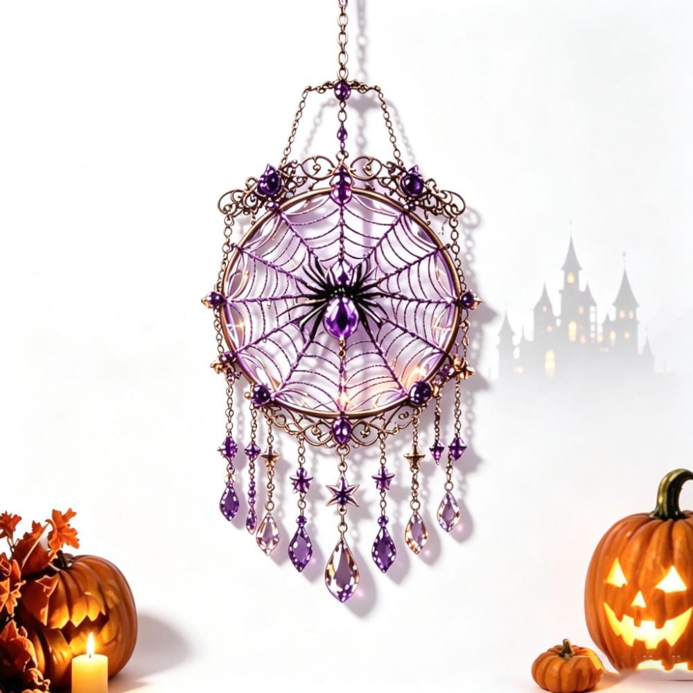Hanging Wind Chime Acrylic Window Hanging Decor Bat Suncatcher  Halloween