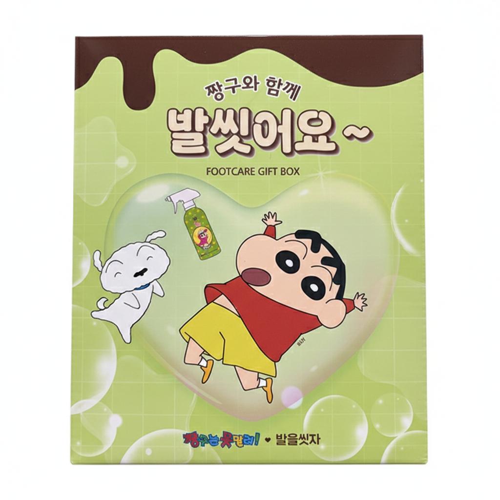 On The Body Foot Shampoo Shin-chan Edition Mint Choco 385ml x 2P + Mist One thing