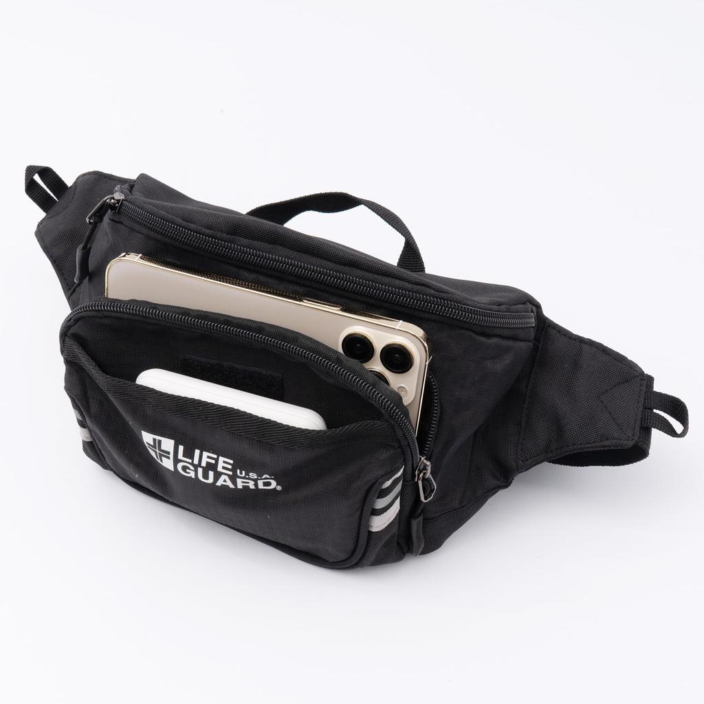 LIFEGUARD Waist Body Bag with Disaster for Town and Walking Bag, Pouch, Reflector, Safety, Prevention, Lifesaver, Use, Walking, Leisure, Hiking,