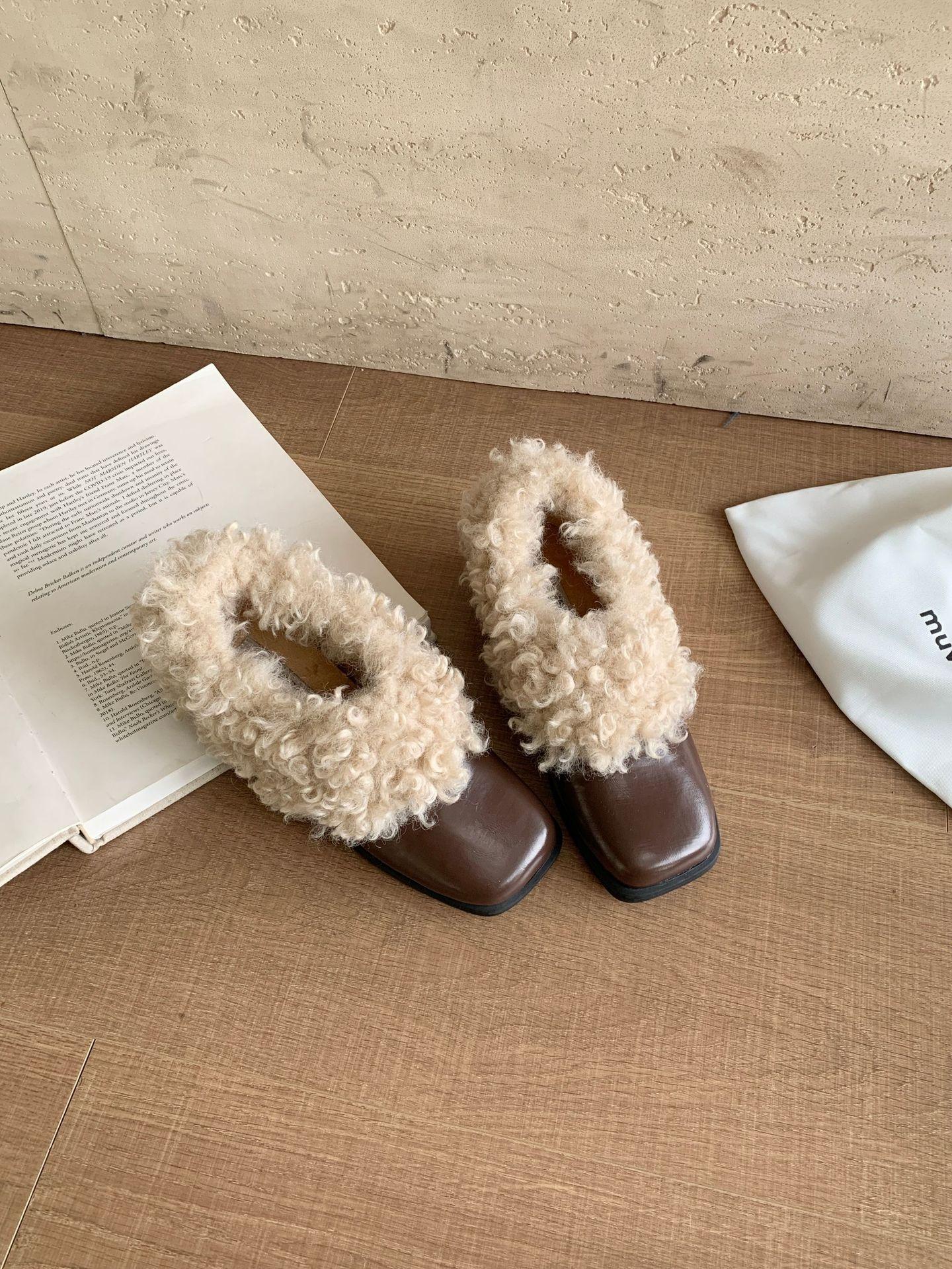 

916-3~ Coarse heel French square head Mao Mao Mary Jane single shoes women s shoes new in autumn and winter 2025 39