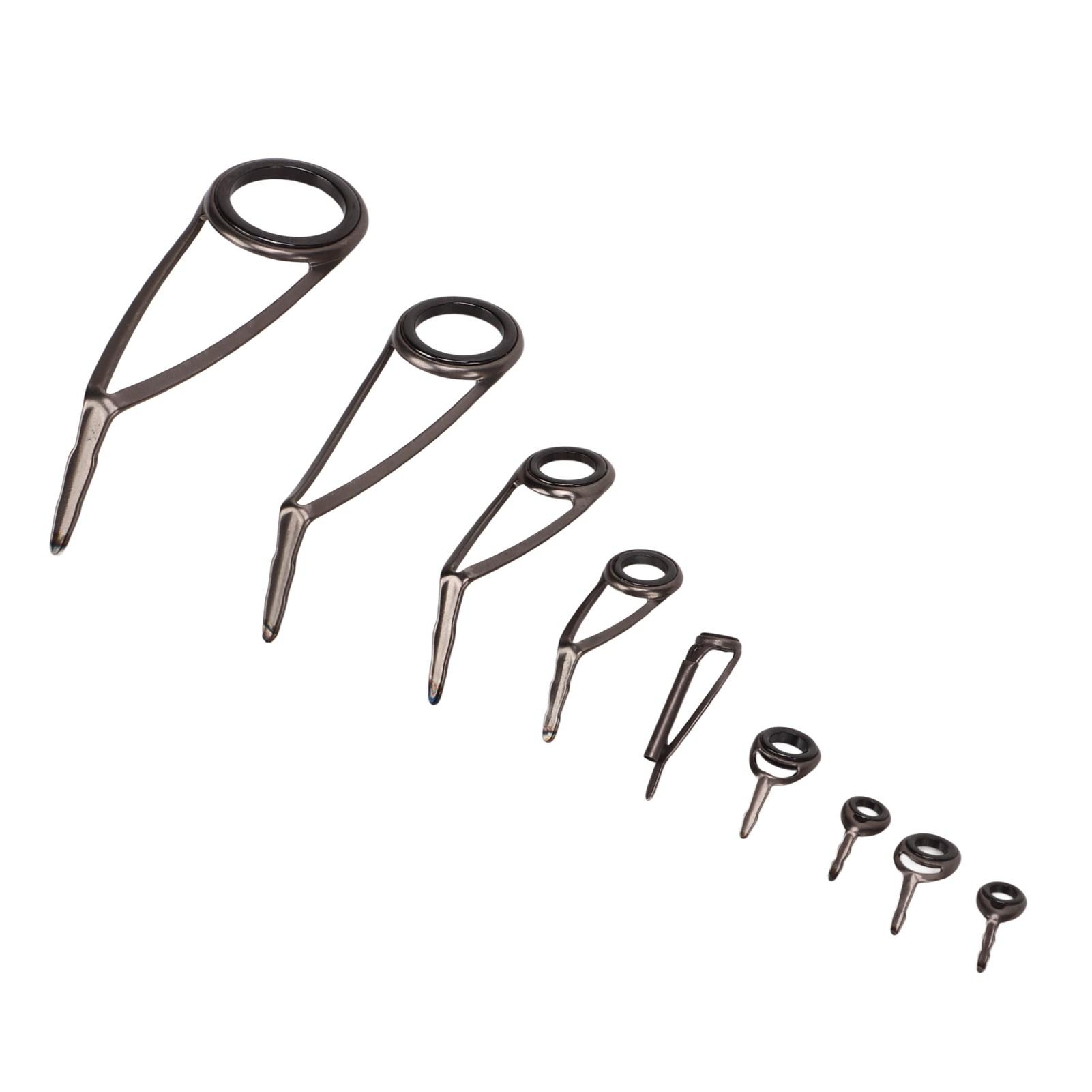 

Направляющие для удочки Рама из нержавеющей стали Керамическое кольцо Набор аксессуаров Комплект для ремонта