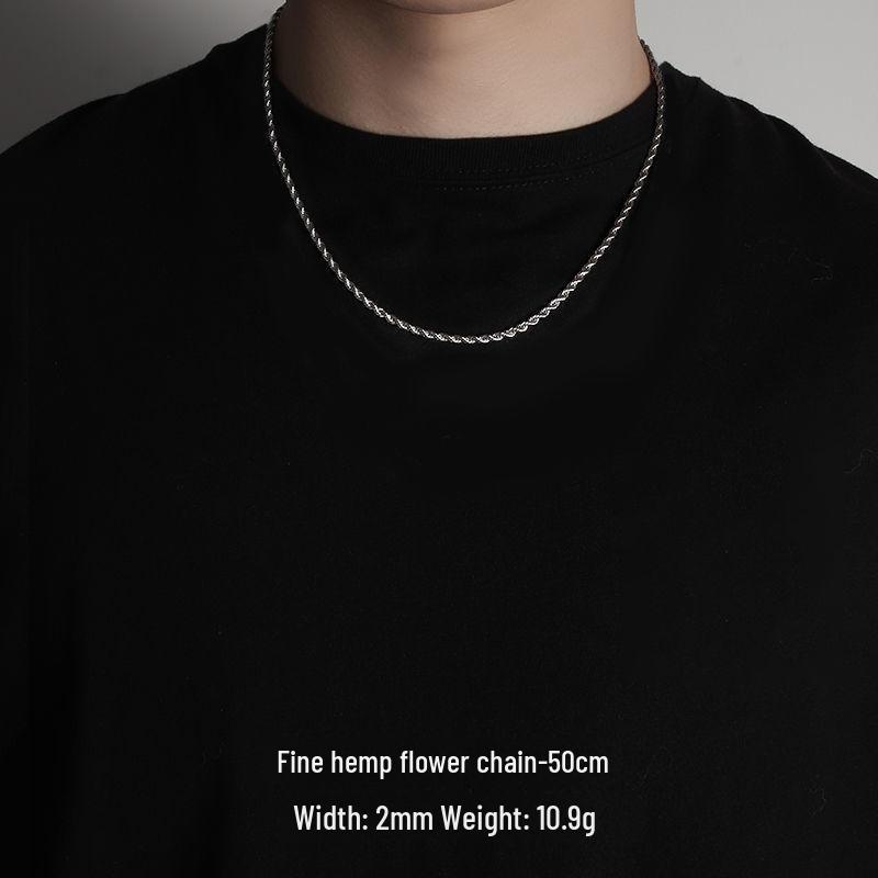 

Ожерелье из титановой стали в стиле хип-хоп на ключицу для мальчиков — модное, простое, не выцветает, универсальное