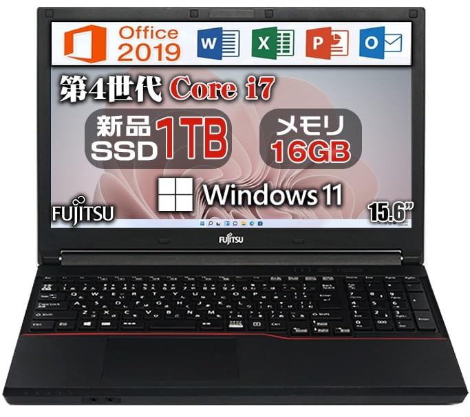 

Ноутбук Fujitsu 4-го покоління Core i7 Цифрова клавіатура Office 2019 Windows 11 Бездротовий WIFI USB HDMI DVD-привід Заводське налаштування Завершено 4-е покоління