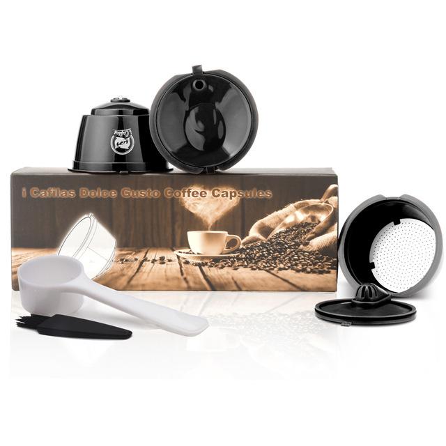 Reusable Coffee & Milk Foam Capsules For Nescafe Dolce Gusto Refillable Coffee Filter Latte Maker