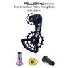 Risk Titanium Alloy MTB Road Bike Rear Derailleur Jockey Wheel Screws Bicycle Pulley Guide Wheel Fixing Bolts 2pcs M5*14.2mm