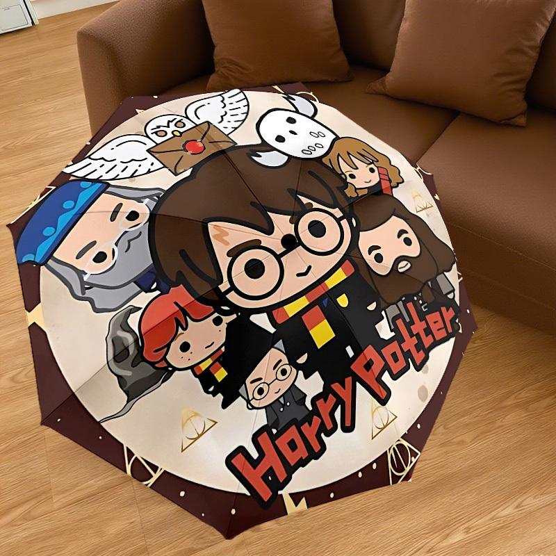 1PC Harry Potter Umbrella-8-Rib Reinforced, Automatic Open, Lightweight & Durable, Cute Fashion Accessory for Outdoor, D2703